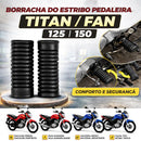 PAR BORRACHAS PEDALEIRA ESTRIBO DIANTEIRO CG TITAN FAN 125 150